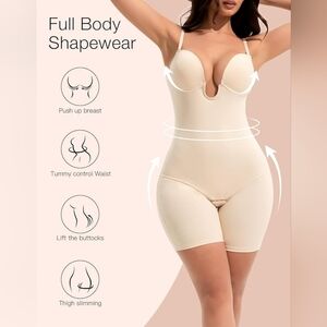 Women's Full Body Shapewear, Tummy Control, Butt Lift, Low back, XXL